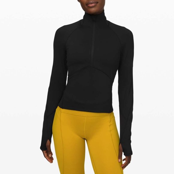 lululemon athletica Tops - Lululemon Always Alert 1/2 Zip in Black